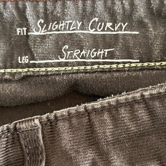 EDDIE BAUER Women's Slightly Curvy Straight Leg Indigo Brown‎ Jeans Sz  8 - Picture 6 of 7